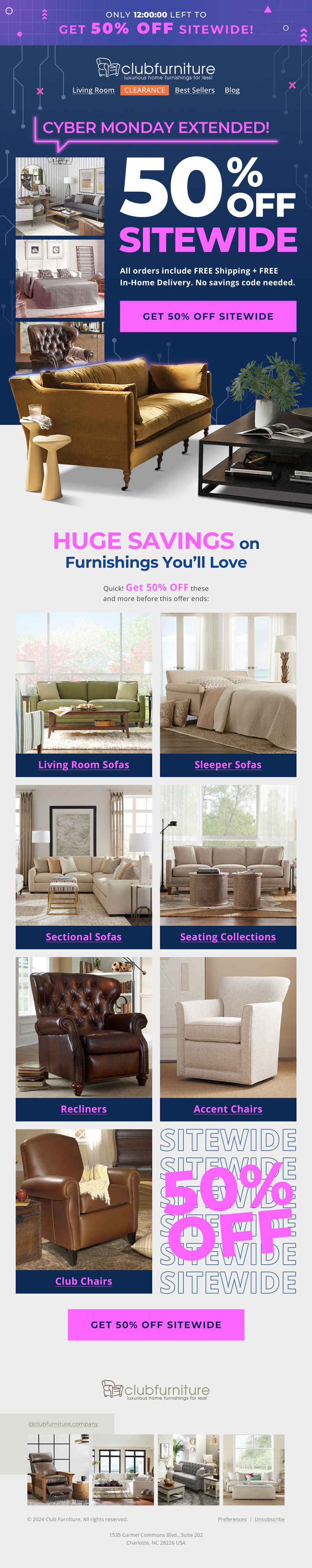 Category Grid for Sitewide Sales